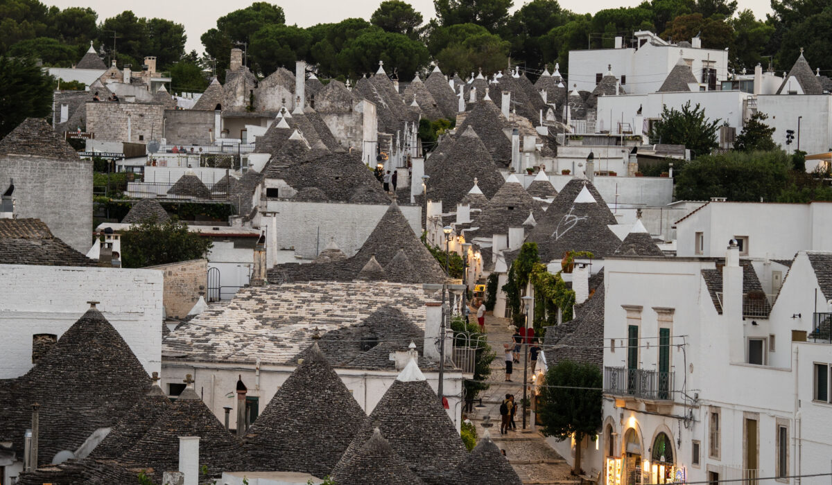 Alberobello - punkt widokowy z tarasu Santa Lucia