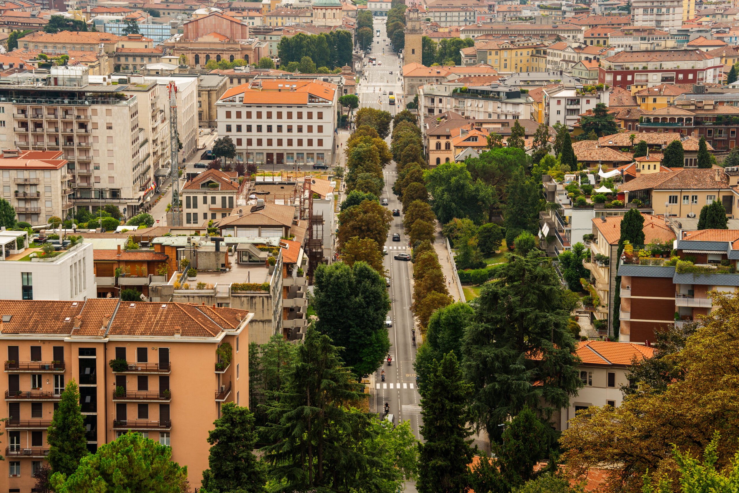 Panorama na Città Bassa, Bergamo