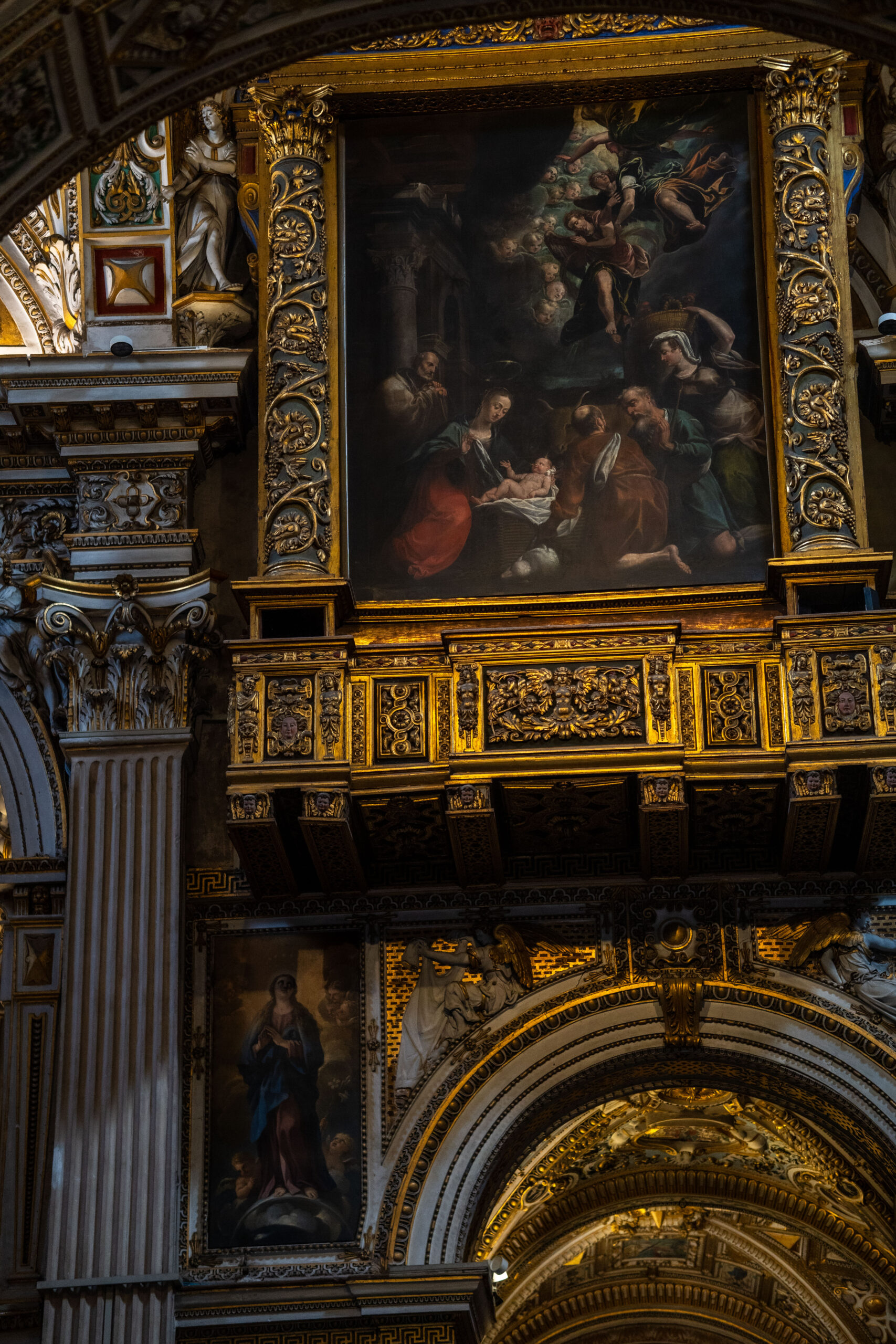 Wnętrze Bazyliki Santa Maria Maggiore w Bergamo